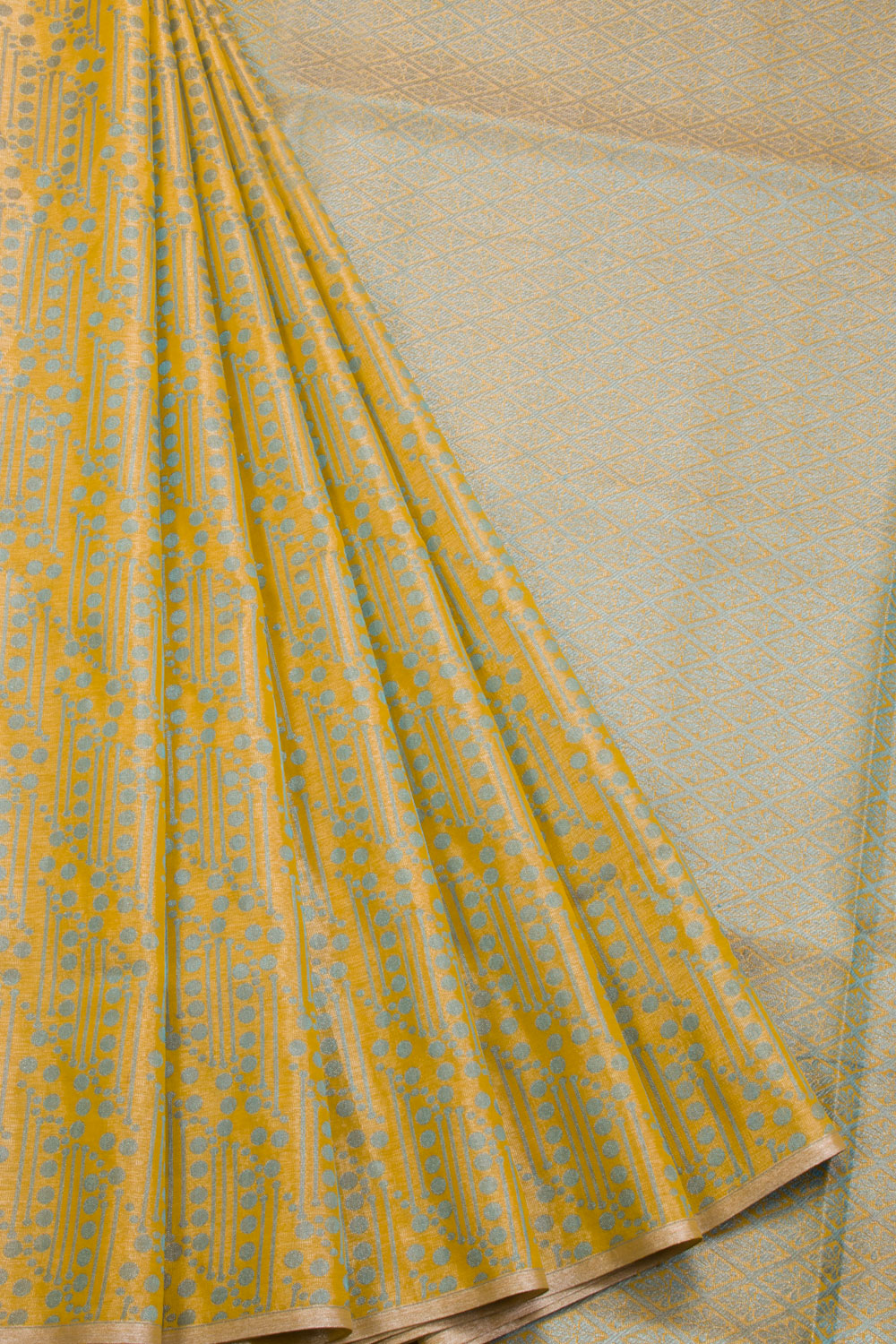 Yellow South Silk Cotton Saree 10069883 - Avishya