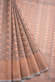 Grey South Silk Cotton Saree 10069885 - Avishya