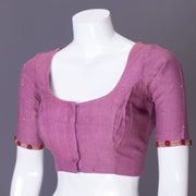 Mauve Aari Embroidered Tussar Silk Blouse 10069975 - Avishya