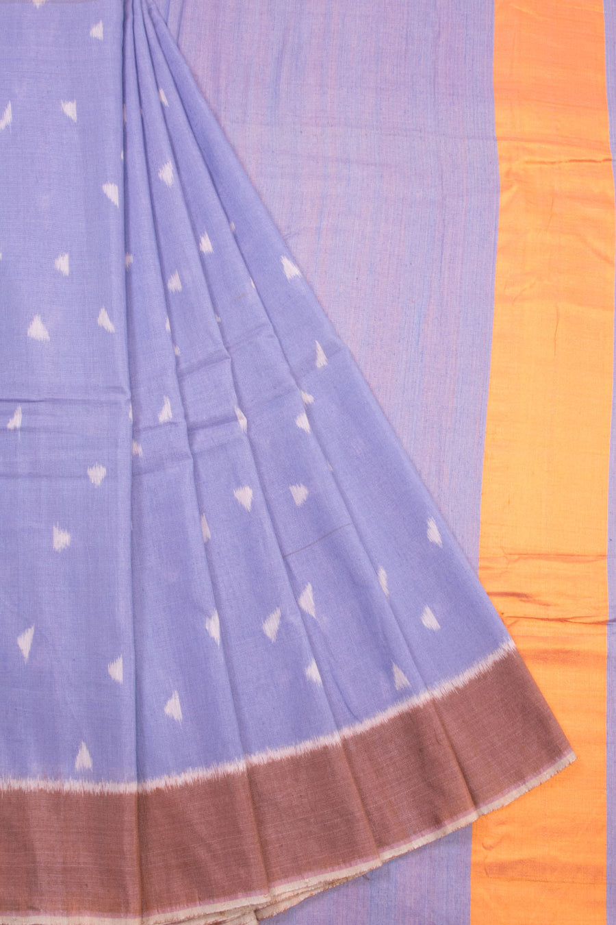 Violet Blue Handloom Odisha Mulberry Silk Saree 