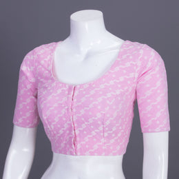 Pink Banarasi Cotton Blouse 10070387