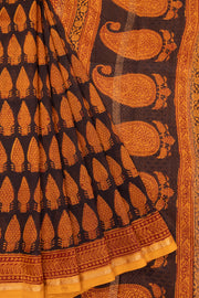 Black Bagh Printed Silk Cotton Saree 10071008 - Avishya