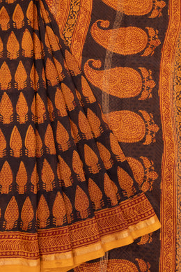 Black Bagh Printed Silk Cotton Saree 10071008 - Avishya