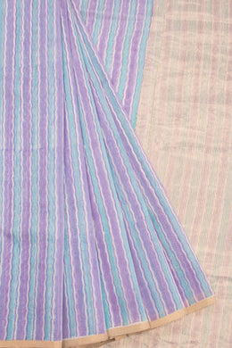 Blue Handloom Chanderi Silk Cotton Saree Blue Handloom Chanderi Silk Cotton Saree 