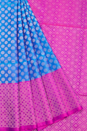 Blue Kanjivaram Soft Silk Saree