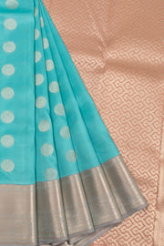 Blue Kanjivaram Blended Silk Saree