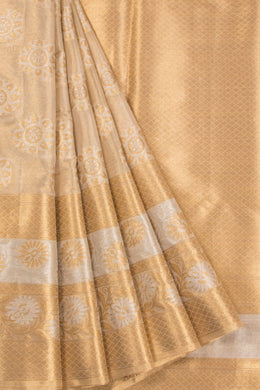 Gold Banarasi Tissue Silk Saree 10072275