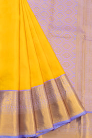 Yellow Handloom Kanchipuram Pure Silk Saree 10072803