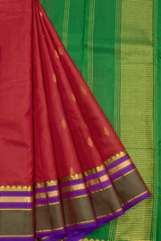 Red Light Weight Kanchipuram Pure Silk Saree 10072811