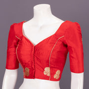 Radical Red Banarasi Katan Silk Blouse 10073413