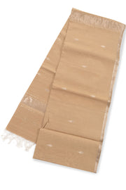 Grey Handloom Maheshwari Saree 10073715