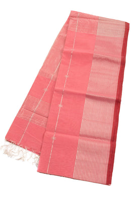 Pink Handloom Maheshwari Saree 10073717