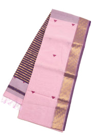 Pink Handloom Maheshwari Saree 10073722
