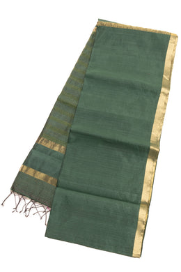 Green Handloom Maheshwari Saree 10073725