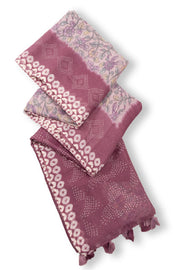 Mauve Floral Printed Linen Saree 10074037