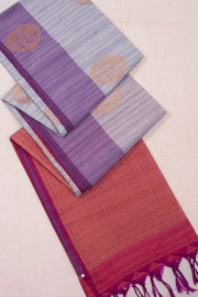 Grey Jute Weave Kanjivaram Vegan Silk Saree 10074639