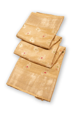 Gold Banarasi Tissue Silk Saree 10074284
