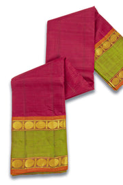 Maroon Kanjivaram Pure Silk Saree with Contrast Pallu 10074888