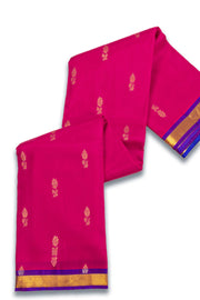 Pink Kanjivaram Pure Silk Saree with Contrast Pallu 10074890