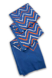 Blue Bandhani Mulmul Cotton Saree 10075496