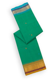 Blue Handloom Chettinad Cotton Saree 10075830