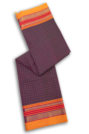 Purple Handloom Chettinad Cotton Saree 10075907