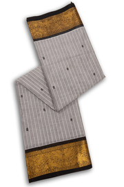 Grey Handloom Chettinad Cotton Saree 10075910