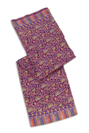 Purple Kashmiri Printed Silk Saree 10076936