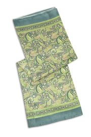 Green Kashmiri Printed Silk Saree 10076944