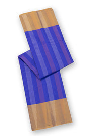 Blue Kanjivaram Vegan Silk Saree 10077090