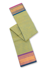 Pista Green Handloom Chettinad Cotton Saree 10077305