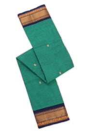 Blue Handloom Chettinad Cotton Saree 10077312