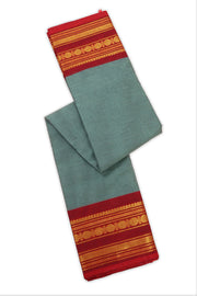Light Blue Handloom Chettinad Cotton Saree 10077337