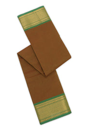 Brown Handloom Chettinad Cotton Saree 10077339