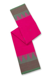 Pink Handloom Chettinad Cotton Saree 10077351