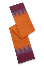 Orange Handloom Chettinad Cotton Saree 10077354
