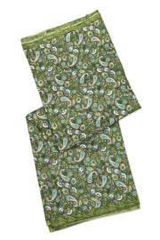 Green Kashmiri Printed Silk Saree 10077397