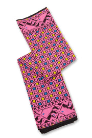Pink Handloom Jamdani Cotton Saree with Floral Motifs 10077526
