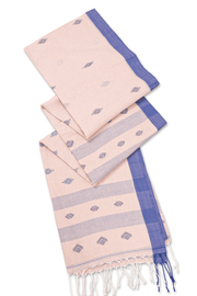 Pink Bengal Handwoven Cotton Saree 10077684
