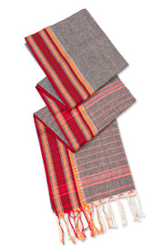 Grey Bengal Handwoven Cotton Saree 10077690