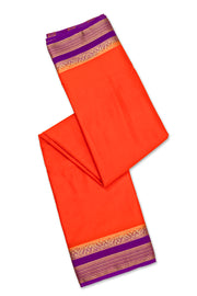 Orange Mysore Semi Crepe Silk Saree 10077793