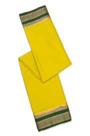 Yellow Mysore Semi Crepe Silk Saree 10077803