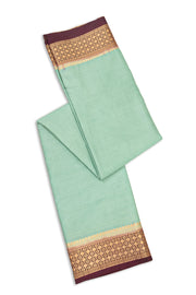Mint Green Mysore Semi Crepe Silk Saree 10077812