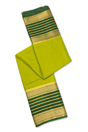 Green Mysore Semi Crepe Silk Saree 10077816
