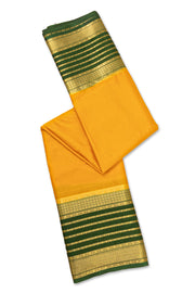 Yellow Mysore Semi Crepe Silk Saree 10077819