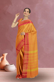 Yellow Handloom Chettinad Cotton Saree 10075098