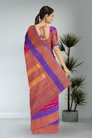Purple Kanjivaram Pure Silk Saree 10076107
