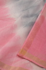 Grey Shibori Dye Semi Tussar Saree 10078222