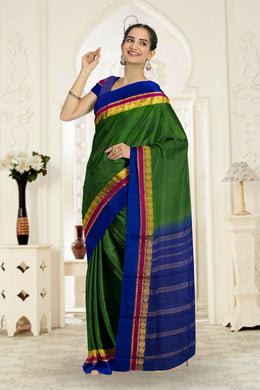 Green Kanjivaram Pure Silk Saree 10076069
