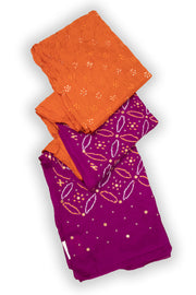 Orange Bandhani Mulberry Silk Saree 10076907